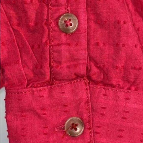 NWT Anthropologie Pilcro Lace Back Oversized Buttondown shirt XS - Picture 11 of 11